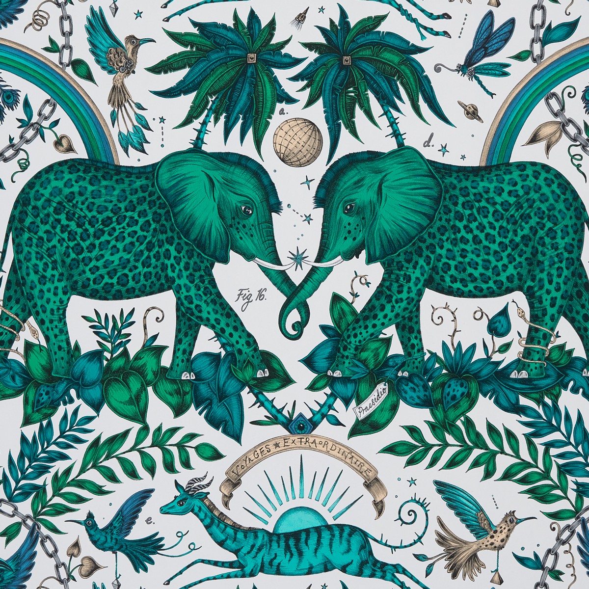 Обои Clarke&Clarke Wilderie Wallcovering W0121-03