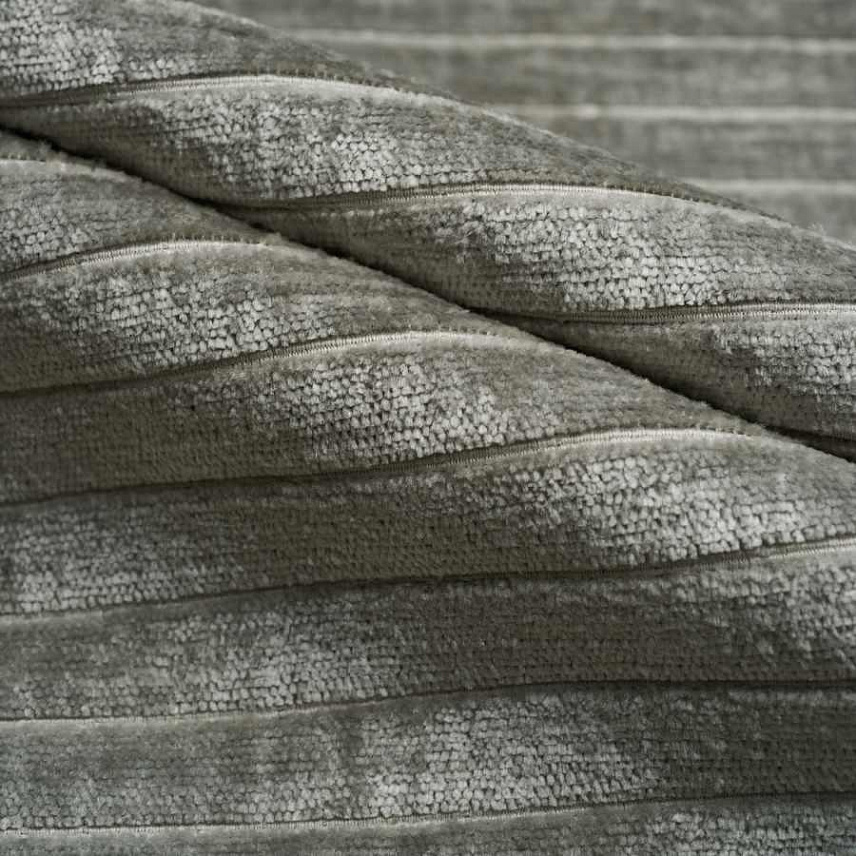 Ткань Fabricut Luxe Metallics&Velvet Mica Tauri Stripe-Platinum