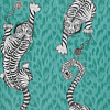 Обои Clarke&Clarke Animalia Wallpaper TIGRIS-TEAL-W0105-05